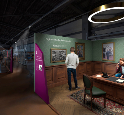 Schweizerisches Militärmuseum Full Epochenszene Bührle, Visualisierung: Joe Rohrer, Luzern
