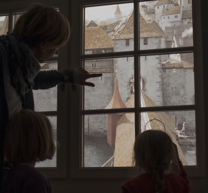 «Guten Abend Herr und Frau Landvogt» Fensterblick Detail